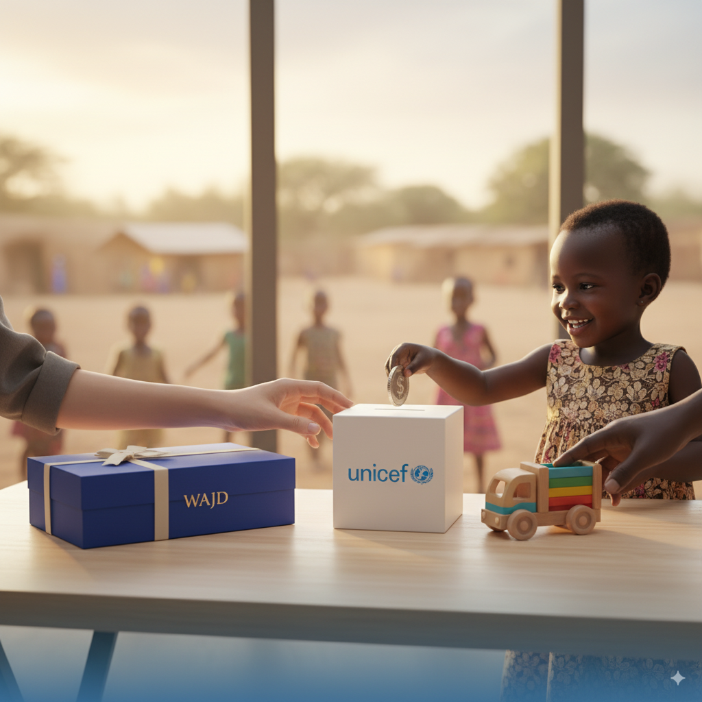 $1 donated to UNICEF.